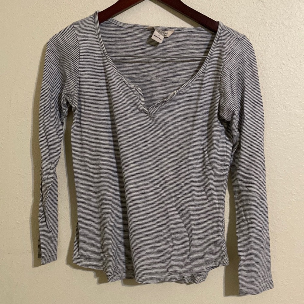 Lucky brand striped long sleeve shirt. Size small.